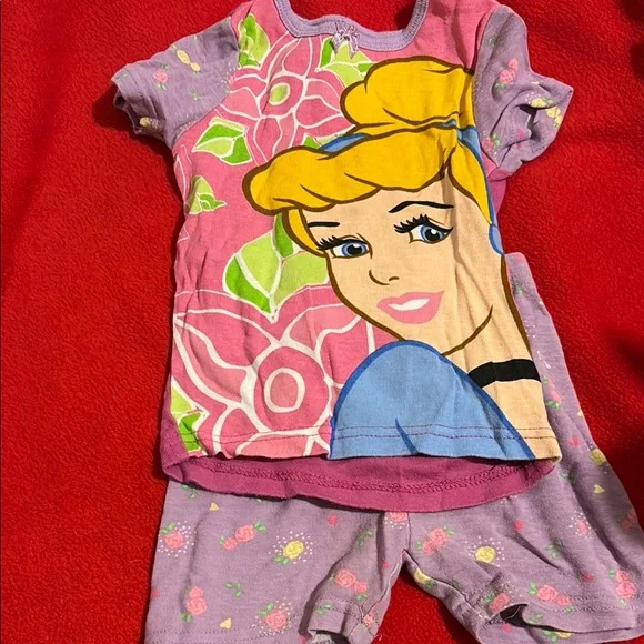 Kids Cartoon Pajama Set - Pink and Purple - Picture 2 of 6